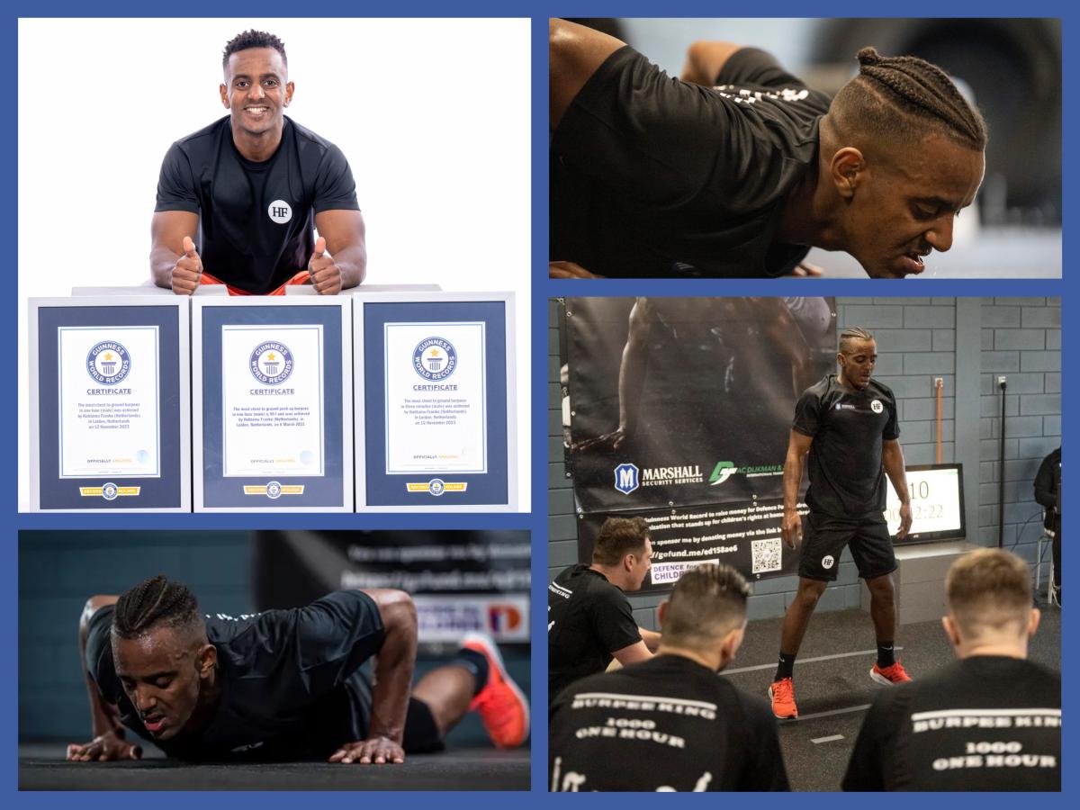 Foto: Guinness/Facebook Burpee világcsúcs - Habtamu Franke